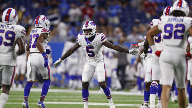 Bills receiver Marquez Stevenson (5).
